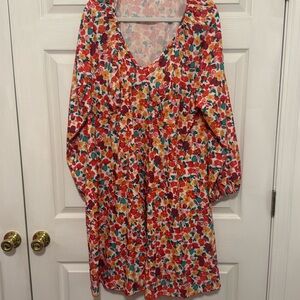 Long sleeve floral dress